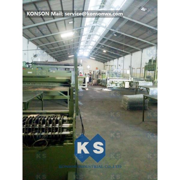 Anti Corrosion Gabion Production Line Gabions Protecting Mesh Low Carbon Iron Wire