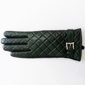 Fashion Touch Screen Genuine Leather Shearling Gloves Sheepskin For Women