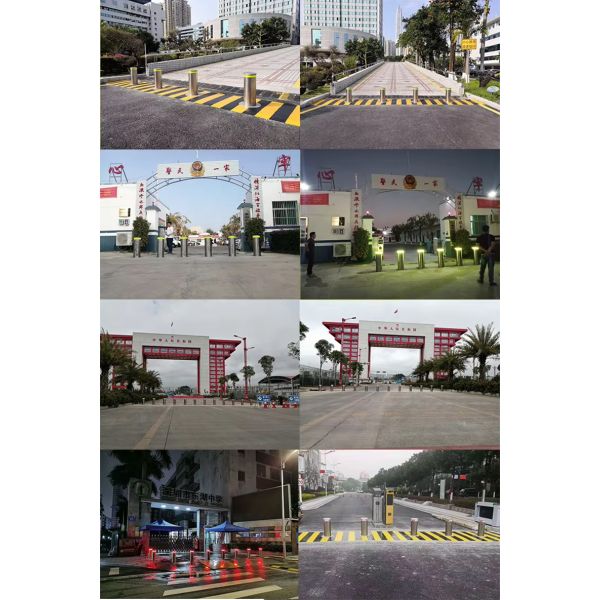 Customizable 304 or 316 Stainless Steel Automatic Hydraulic Bollard Retractable Road Barrier with IP68 Rating
