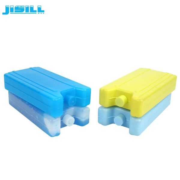 Wholesale Food grade 400ml hard plastic blue ice gel ice box cooler for frozen food