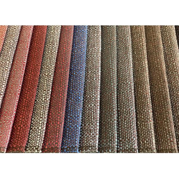 Plain Grey Upholstery Fabric , CE Woven Sofa Set Jute Fabric