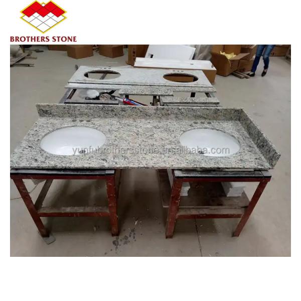 Custom Cut-to-Size Granite Top for Luxury Hotel Bathroom Vanity Polished Natural Stone