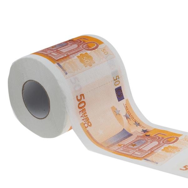 Buy 50 euro funny printed toilet tissue roll at wholesale prices