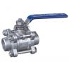 Three Piece CF8 / CF8M Floating Ball Valve With Lock For Oil DN15 ~ DN100 for sale