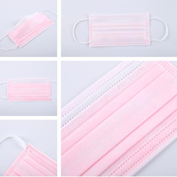 S&J Oem pink class ii nurse medical face mask disposable surgical face mask 3 ply medical