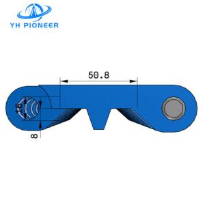 Perforated Conveyor Chain Plate with POM for Beverage and Beer Industry
