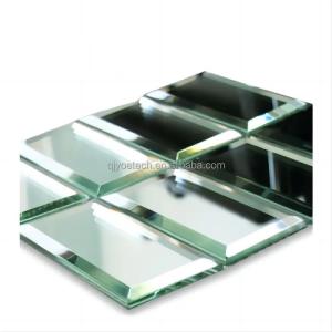 Double-Coated Silver Glass Mirror in Modern Rectangle Style for Bathroom Dressing Decor