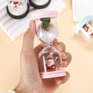 Custom Christmas 5 Minute Hourglass Glass Beads Ps