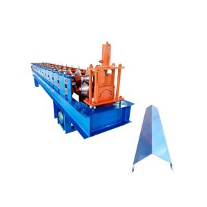 PPGI Steel Roofing Ridge Cap Roll Forming Machine With Hand Touch PLC Program