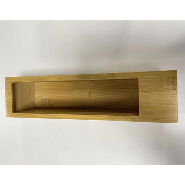 OEM/ODM Acceptable Natural Bamboo Plastic Arch Storage Box with Aluminum Foil Dispenser