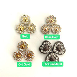 2021 Wholesale kinds of plastic rivet shoe upper buckle accessories for women