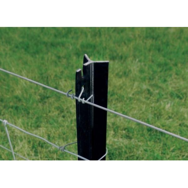 Heavy Duty Y-Post for Ranch with Customizable Color Black Galvanized Surface and