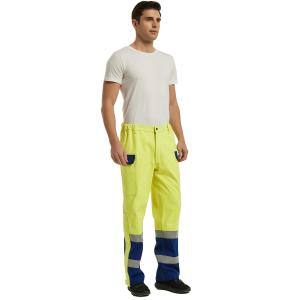 Three Layer Laminated Flame Resistant Arc Protection Rain Gear Work Pants For