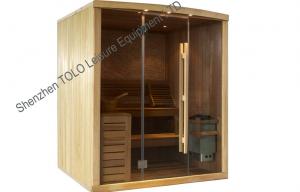 China Cedar or hemlock dry heat sauna for 1 person / 2 person on sale