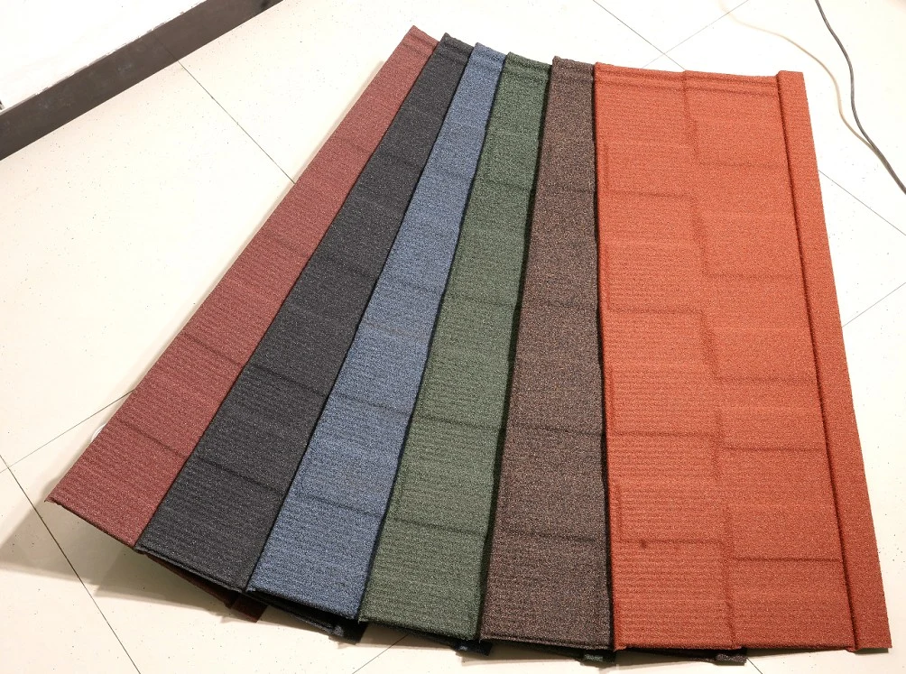 Metal Building Material Cheap Asphalt Shingles/Stone Coated Metal Used Metal Roofing Sale/Colour Stone Coated Metal Roofing Tile