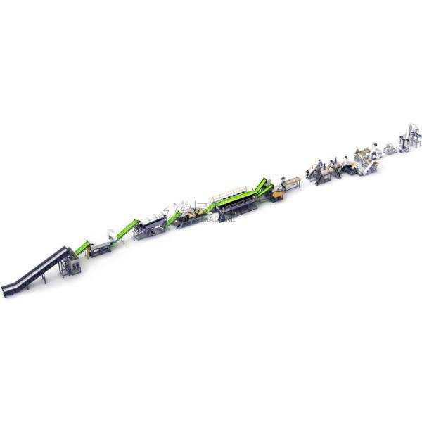 Buy Automatic 2000kgh PET Recycling Line 8mm Pet Bottle Recycling Machine at wholesale prices