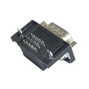 Customized 15 Pin DB D SUB Connector Male Straight Max Contact Resistance