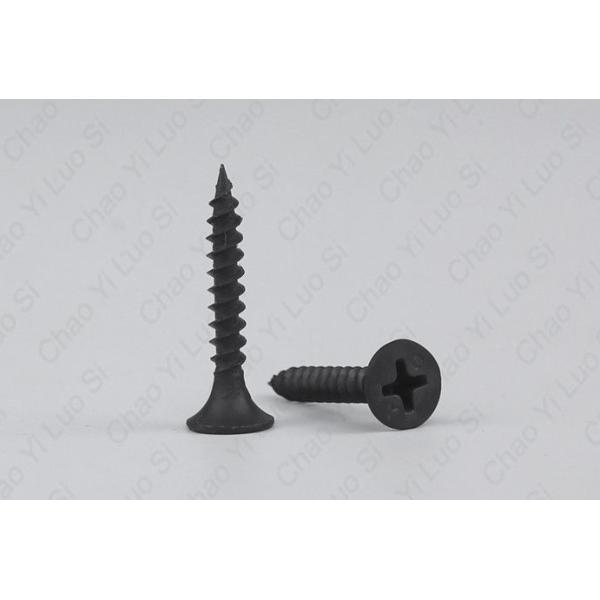 Buy 1 Inch 2 1/2 Inch Black Phosphate double lead  Drywall Screws For Plasterboard  Metal Studs at wholesale prices