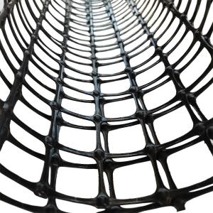 Road Construction Material Polypropylene Biaxial Geogrid with 15-60KN Tensile