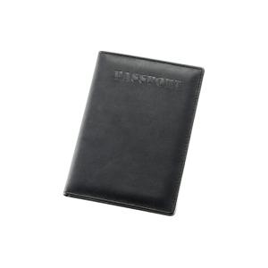 Solid Rectangle Travel Passport Holder Customized Logo Pu Leather Passport
