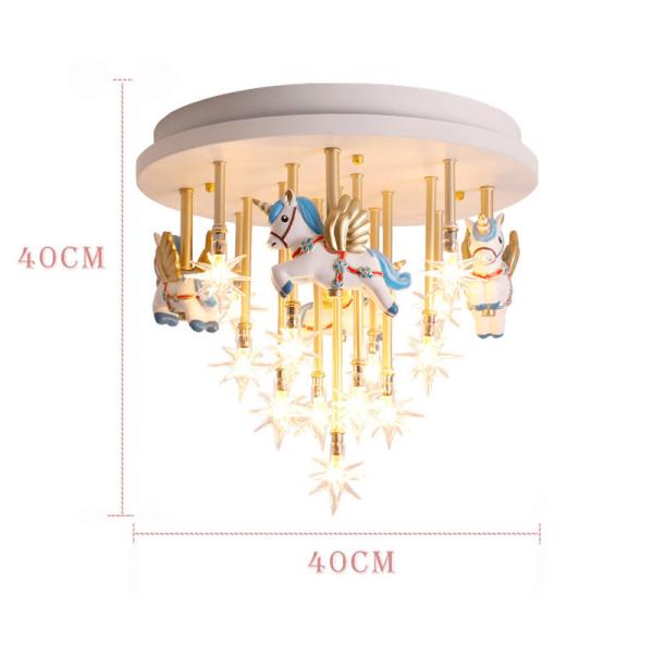 Nnicorn Shape Led Cute Bedroom Lights For Girls Baby Room Light For Kids Room Chandelier(WH-MA-137)