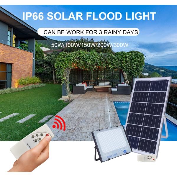 25w Outdoor LED Solar Flood Lights Lamp 6000K Color Temperature