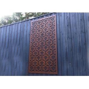 Chinese Style Metal Wall Sculpture Rustic Color For Garden / Public Decoration