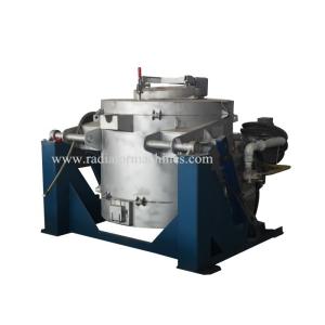 Oil Fired Metal Melting Furnace Copper 1000 kgs Tilting Structure