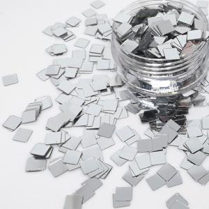 Thousand Choices Offered Mirror Silver Square Sequins Glitter for Fabric PU Nail