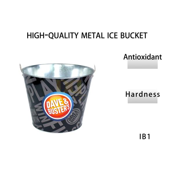 DADI 170 Oz 5L 10L Engraved Metal Ice Bucket Reusable Round Personalized Wine Bucket