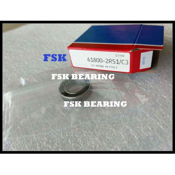 Miniature 61800-2RS / C3 Deep Groove Ball Bearing For Wheelchair / Testing