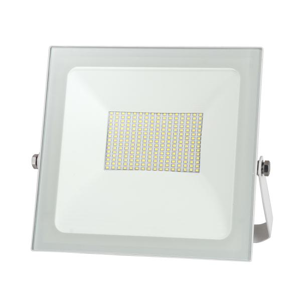 Outdoor 50w Waterproof LED Solar Flood Lights Anti Glare Warm White