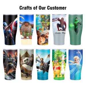 Stainless Steel Vacuum Tumbler Travel Mugs With Straw