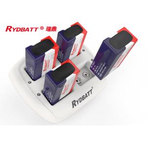 RYDBATT 4 Slot 6F22 Li Ion Battery Charger / Li Ion LED Smart 9v Lithium Ion