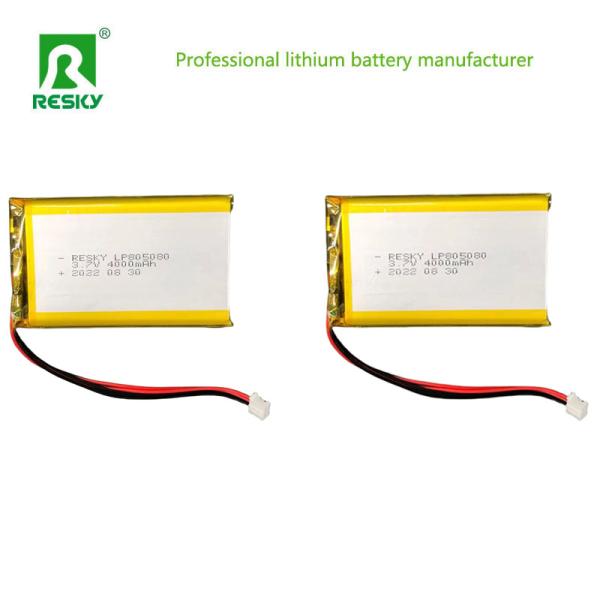 Solar Lithium Polymer Lipo Batteries 805080 3.7V 4000mAh