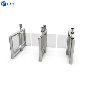 China Office Building Waterproof Waist Height Turnstile Glass Swing Turnstile114a on sale