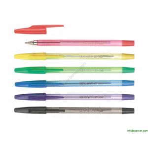 Quality transparent simple office ball point pen,cheap price pen for sale