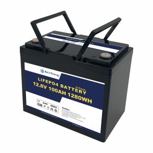 Bely Energy Rechargeable 12V 100AH LiFePo4 Battery For Communication Station RV