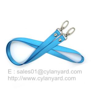 Quality Rivet polyester lanyard with metal clasp hook custom made for sale