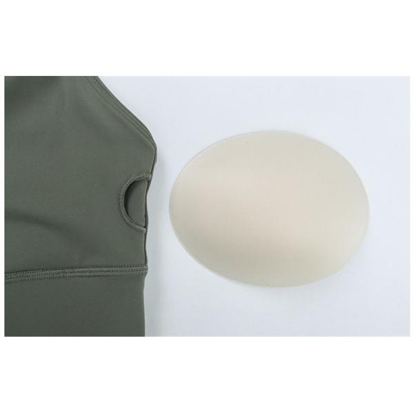 Longline Womens Padded Womens Sports Bra Widened Hem Shockproof Cross Back