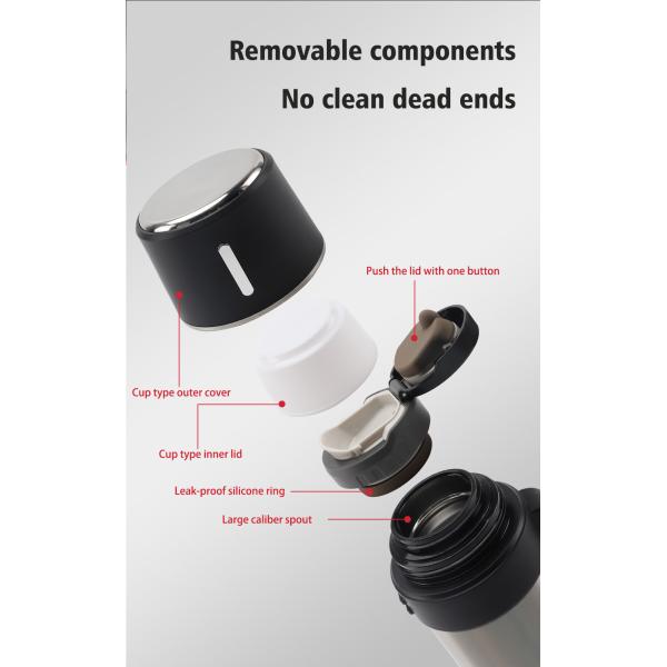 1.5 L Vacuum Travel Pot And Bottles Double Wall Large Stainless Thermos Travel Flask Big Bottle