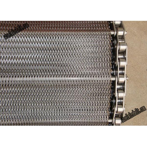 Stainless Steel 0.50M/Min Weave Spiral Grid Belt 5500mm width