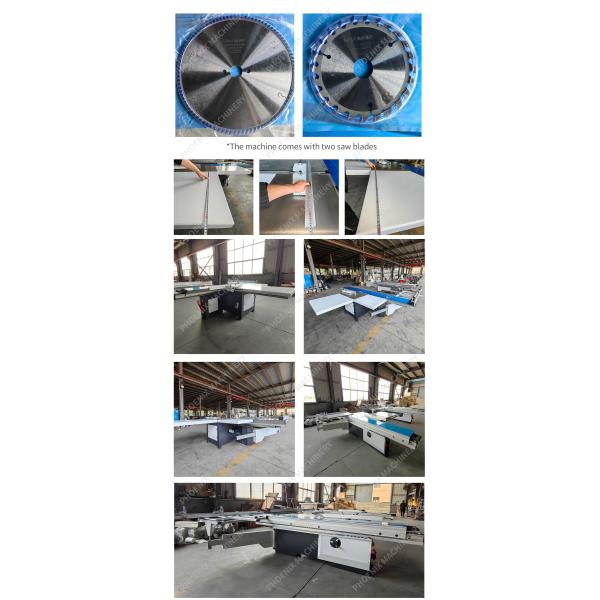 MJ3200 Electronic Sliding Table Saw Machinery with 5.5KW Power and 780 KG Weight