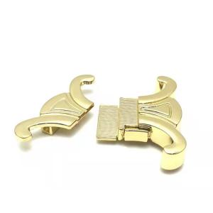 SS304 Handbag Lock Hardware Briefcase Leather Latches Electroplated