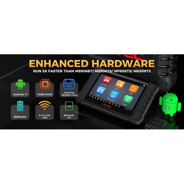 AUTEL MaxiDAS DS808S-TS Diagnostic Tool with Advanced ECU Coding & TPMS Services Upgraded of MP808S/ DS808TS