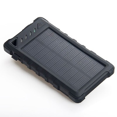 Buy Outdoors 8000mAh Dual USB Waterproof Solar Power Bank with Camping light and Counterfeit Detector at wholesale prices