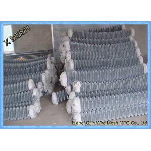 China 5mm Diamond Low Carbon Galvanized Chain Link Fence Construction Quick To Install on sale
