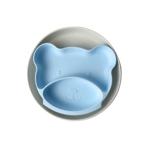 BPA Free Silicone Baby Tray Cat Shape Tableware Feeding Plate Customized