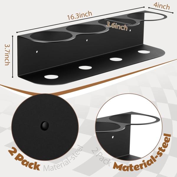 Garage Mechanic Paint Bottle Can Organizer Heavy Duty Wall Mount Spray Bottle Holder