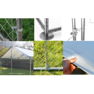 Windproof 71kg 4.5x1.5x2.2m Outdoor Dog Runs